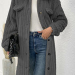 fur lapel plush top coat