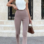 Margovil High Rise Slit Bell Bottoms Skinny Pants
