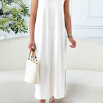 Sira Crew Neck Sleeveless Loose Comfort Solid Dress