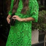 Reason To Smile Crochet Lace Mini Dress