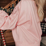 Christmas Claus Sequined Casual Loose Sweatshirt