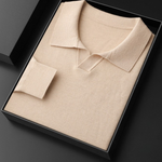 PREMIUM CASHMERE BUTTONLESS SWEATER POLO