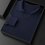 PREMIUM CASHMERE BUTTONLESS SWEATER POLO