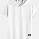 Ribbed Hooded  Arc Hem T-Shirt & Shorts