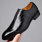 Salvatore Embossed Leather Loafers