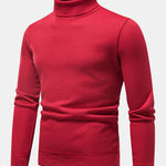 Faux Fur Lined Turtleneck Sweater