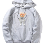 Rich Bear Print Hoodie