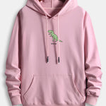 Cute Cartoon Dinosaur Print Cotton Hoodie