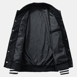 Mountain Embroidery Corduroy Baseball Jacket