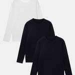 3 Pieces Basic Long Sleeve T-Shirt