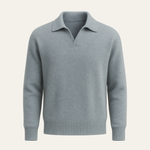 Marencio Cashmere Polo Knit Light Blue