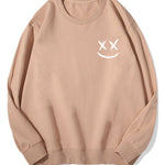 Smiley Print Cotton Sweatshirt