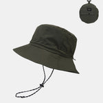 Stowable Quick-drying Bucket Hat With Chin Strap
