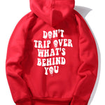 Slogan Back Print Hoodie