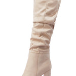Margovil Pointed Toe Chunky Block High Boots