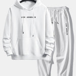 Los Angeles Print Relax Fit Hoodie & Jogging Pants