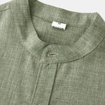 Long Sleeved Stand Collar Shirt