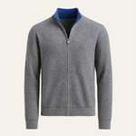 GEORGIO REVERSIBLE ZIP KNIT NAVY