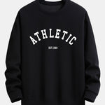 Athletic Print Relax Fit Sweatshirt