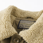 Teddy Fleece Lined Button Up Corduroy Jacket