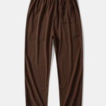 Long Sleeved Contrast Corduroy Hooded Shirt & Straight Leg Corduroy Pants