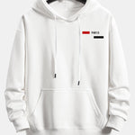 Paris Stripe Print Relax Fit Hoodie & Jogging Pants