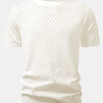 Diamond Open Knit T-Shirt