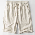 Linen And Cotton Blend 11" Shorts