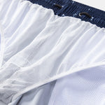 Regular Fit Anchor Print Cotton T-Shirt & Anchor Print Drawstring Swim Shorts