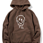Dissolved Smiley Print Hoodie