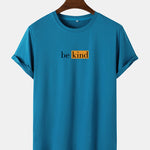 Be Kind Character Print Arc Hem T-Shirt