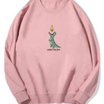 Comet Dinosaur Print Cotton Sweatshirt