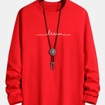 Long Sleeve Dream Print Cotton T-Shirt