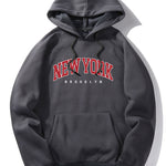 New York Brooklyn Print Hoodie