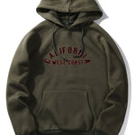 California West Coast Print Hoodie