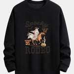 Ghost Cowboy Print Relax Fit Sweatshirt