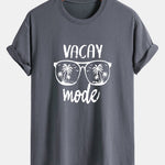 Regular Fit Vacay Mode Print Cotton T-Shirt