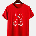 Melting Bear Print T-Shirt