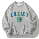Chicagp Print Relaxed Sweatshirt