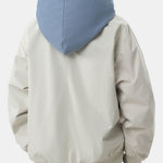 Contrast 2 In 1 Hooded Bomber Jacket