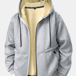 Teddy Lined Zipper Hoodie