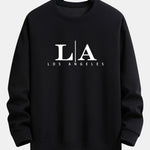 Los Angeles Print Relax Fit Sweatshirt