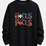 Halloween Hocus Pocus Print Relax Fit Sweatshirt