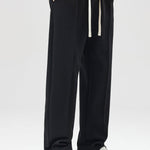 Relax Fit Milano Print Contrast Polo Sweatshirt & Straight Leg Pleated Pintuck Sweatpants