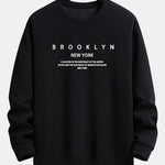 NY Brooklyn Print Relax Fit Sweatshirt