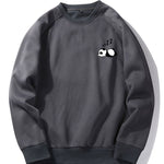 Lazy Panda Print Raglan Sleeve Sweatshirt