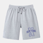 New York Print Mid Length Shorts