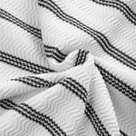 Striped Zipper Knit Polo