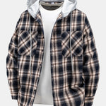 Plaid Hooded Shirt