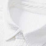 Muscle Fit Jacquard Textured Shirt
